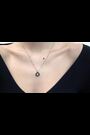 Ted Baker Silver Tone Cherlie Crystal Button Pendant Necklace - Image 2 of 7