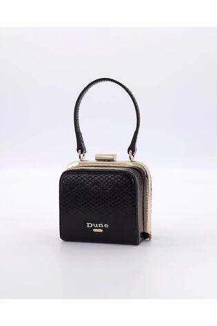 Dune London Black Santerini Micro Frame Grab Bag - Image 2 of 6