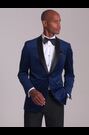 Skopes Blue Paso Tailored Fit Velvet Jacket - Image 2 of 8