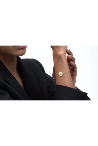 Ted Baker Gold Tone Isalie Crystal Baguette Slinky Drop Bracelet - Image 2 of 8