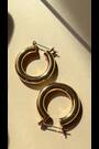 Luv Aj Gold Tone The Baby Amalfi Tube Hoops - Image 2 of 6