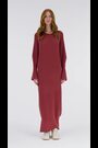 leem Pink Cocoon Shaped Knitted Dress - Image 2 of 6