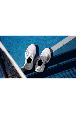 adidas White adizero Ubersonic 5 Tennis Shoes - Image 2 of 13