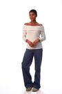 Roman Soft Ribbed Bardot Stretch Top - Imagen 2 de 6