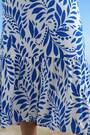 Sosandar Blue Floral Print Ruched Waist Fit & Flare Dress - Image 2 of 5