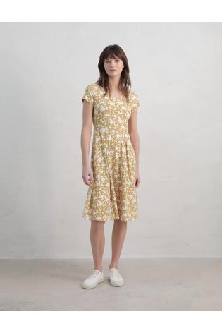 Seasalt Cornwall Yellow Pier View Jersey Dress - Image 2 of 6