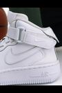 Nike White Youth Air Force 1 Mid EasyOn Trainers - Image 2 of 13