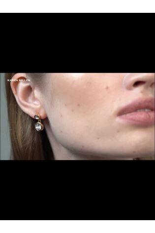 Karen Millen Crystal Dot Drop Earrings - Image 2 of 7