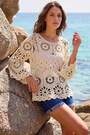Roman Natural Crochet Top - Image 2 of 6