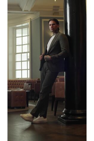 Harry Brown Green Arthur Flannel Blazer - Image 2 of 12