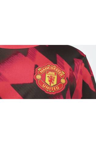 adidas Red Manchester United 25/26 Pre-Match Football Shirt - Image 2 of 9