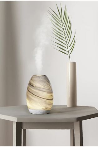 Made by Zen Jasper Patterned Glass Aroma Electric Diffuser with Breathing Light - Image 2 of 3