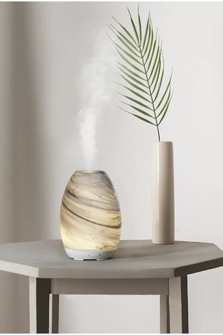Made by Zen Jasper Patterned Glass Aroma Electric Diffuser with Breathing Light - Image 2 of 3 Made by Zen Jasper Patterned Glass Aroma Electric Diffuser with Breathing Light - Image 2 of 3