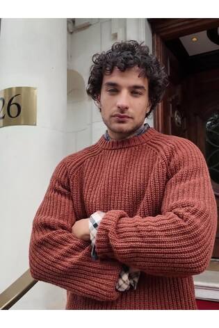 Terrakotta - FatFace neulottu pyöreä kaula-aukko Neulepusero - Kuva 2 / 6