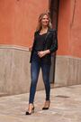 Sosandar Black Relaxed Sequin Blazer - Image 2 of 6