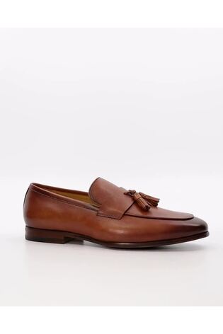 Dune London Brown Saxxton Tassel Loafers - Image 2 of 7