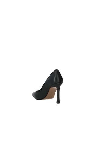 Leather Tapered-Heel Court Shoes in Black - Image 2 of 7