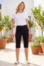 Roman Black Knee Length Stretch Shorts - Image 2 of 6