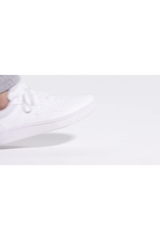 Weiß - adidas Originals Hoops 3.0 klassische, niedrige Turnschuhe - Bild 2 von 11