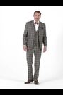 Skopes Tatton Grey Brown Check Tailored Fit Suit Jacket - Image 2 of 6