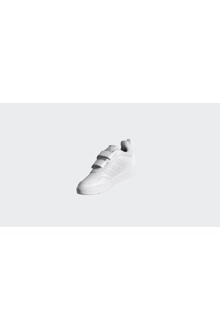 adidas White Hook and Loop Tensaur Sport 3.0 Junior Trainers - Image 2 of 10