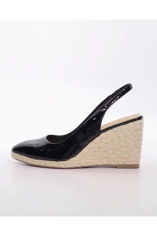 Negru - Espadrile Dune London cu talpă cu baretă pe gleznă cu baretă pe gleznă Cadance - Image 2 of 5