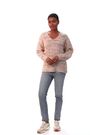 Roman Pink Shimmer V-Neck Knitted Jumper - Image 2 of 6