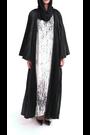 leem Black Bell Sleeve Knife Pleated Abaya Kaftan Maxi Dress - Image 2 of 5