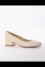 Dune London Cream Regular Fit Bracket Low Heel Comfort Court Shoes - Image 2 of 7