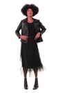 Roman Black Elasticated Mesh Layered Skirt - Image 2 of 8