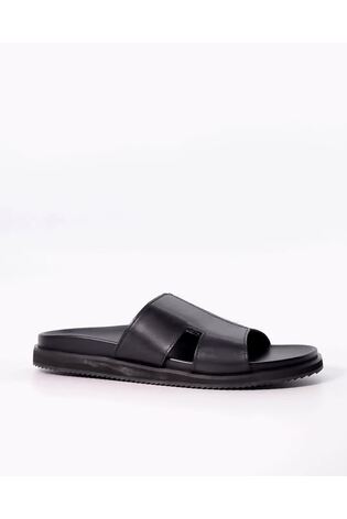 Dune London Black Insight Chunky Sole Footbed Sandals