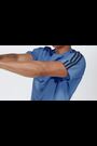 adidas Bright Blue Train Essentials 3-Stripes Training T-Shirt - Image 2 of 7