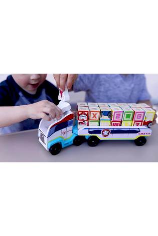 Melissa & Doug PAW Patrol ABC Wooden Block Truck - Image 2 of 6