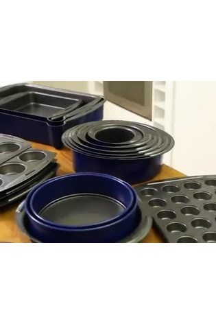 Buy Lakeland Blue 12 Hole Mini Sandwich Tin from the Next UK online shop