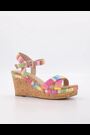 Dune London Pink Standard Fit Braided Upper High Wedge Heel Kelisa Sandals - Image 2 of 6