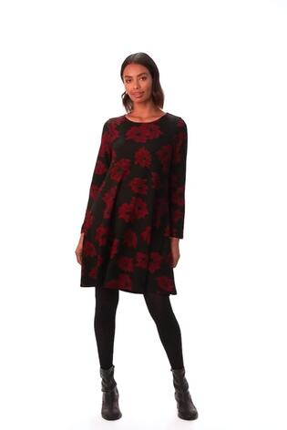 فستان واسع قابل للتمدد مُزيّن بطبعة زهور من Roman - صورة 2 من 6