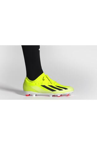 adidas Yellow Football X Crazyfast League Firm Ground Adult Boots - Image 2 of 13