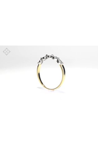 The Diamond Store 9K Gold 0.02ct Diamond Half Eternity Ring - Image 2 of 5