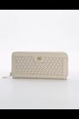 Dune London Cream Large Kefalonia Woven Zip Around Purse - Image 2 of 6