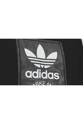 adidas Originals Black 100% Cotton Tongue T-Shirt - Image 2 of 7
