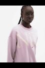 Nike Pale Pink Oversized Varsity Crew Neck Sweatshirt - Image 2 of 9