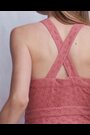 Boden Pink Cross Back Broderie Midi Dress - Image 2 of 6