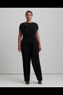 Lauren Ralph Lauren Jumpsuit aus Jersey mit weitem Bein und Schnürung vorn - Bild 2 von 9