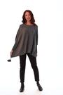 Roman Grey Sparkle Embellished Tassel Poncho - Image 2 of 6
