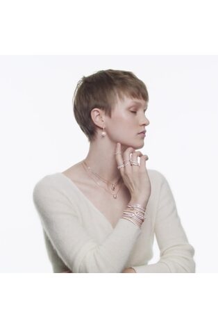 Swarovski Grey Rose Gold Tennis Crystal Bracelet - Image 2 of 6
