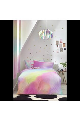 Multi Rainbow Ombre Duvet Cover and Pillowcase Set - Image 2 of 5
