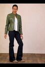 Lakeland Leather Green Buttermere Leather Racer Jacket - Image 2 of 9