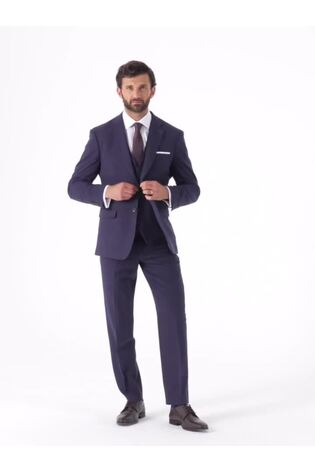 Skopes Guildford Suit Soft Touch Tailored Fit Check Jacket - Imagen 2 de 6