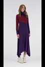leem Purple High-Neck Jersey Dress - Image 2 of 6