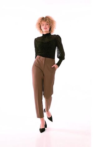 Roman Brown Originals Straight Leg Tapered Trousers - Image 2 of 5